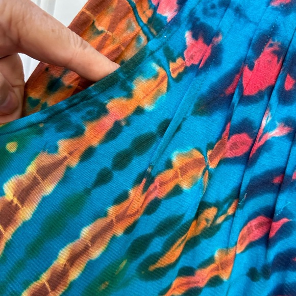 Harem Pants side Pockets Drop Crotch Tie Dye Baggy Bohemian Hippie Yoga NWTags - Picture 6 of 8